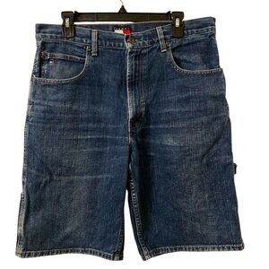 Tommy Hilfiger Vintage Men Jeans Shorts Size 33 Waist 16.5 Rise 12